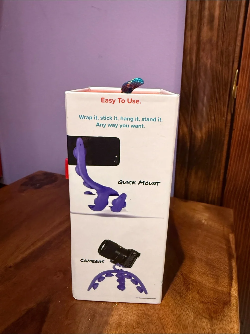 All‑in‑1 Tripod Mount — Purple